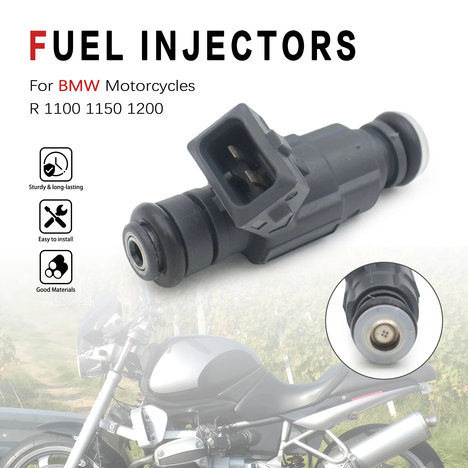 For BMW R1500R R1100 R1150 GS RS A6 R1200 R850R F650 CS R850RT 0280155788 Fuel Injection Valve Fuel Injector Nozzle Replace