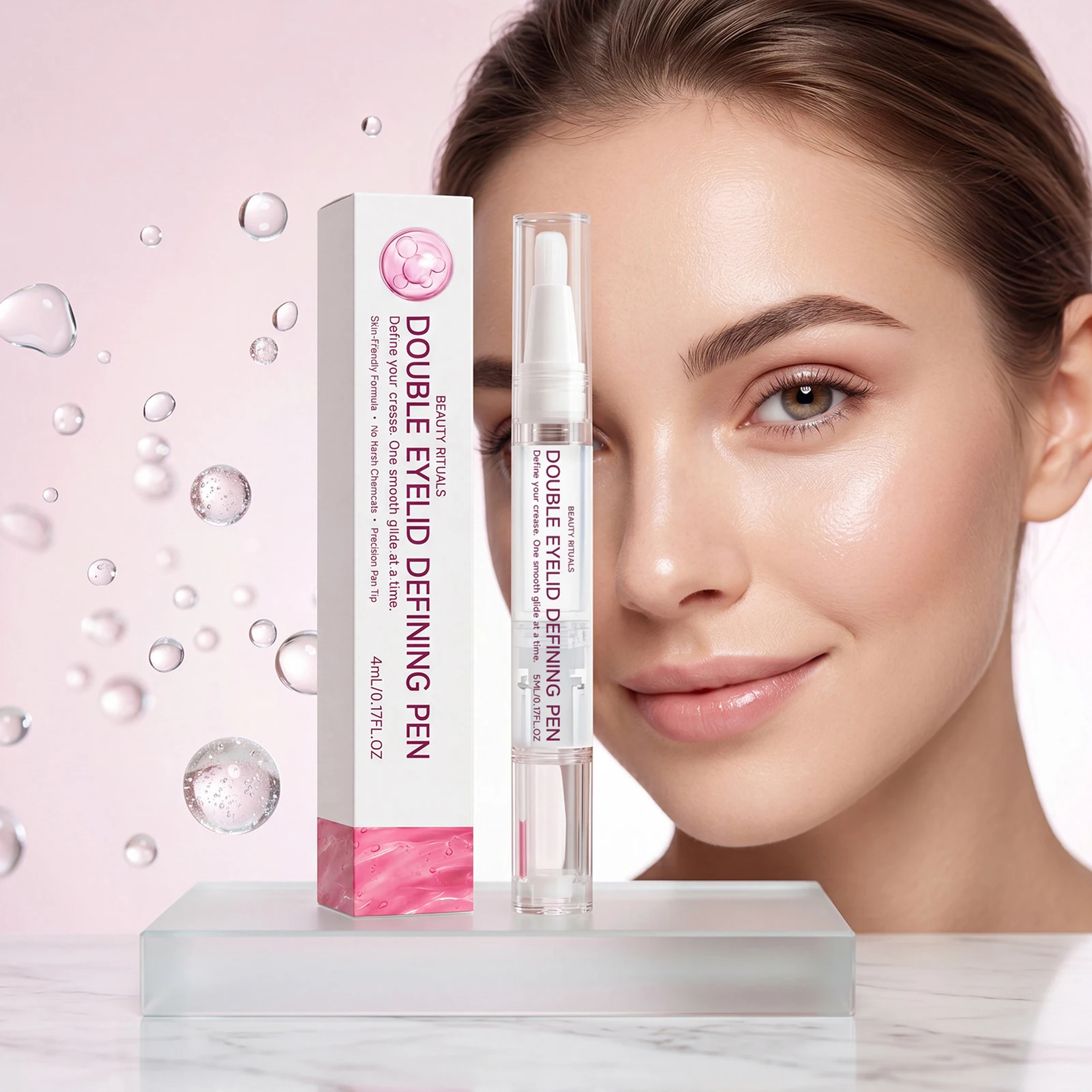 Double Eyelid Styling Cream Pen Natural Shaping Makeup Tool Invisibles Effect Transparent Glue Gentle Safe Makeup Styling