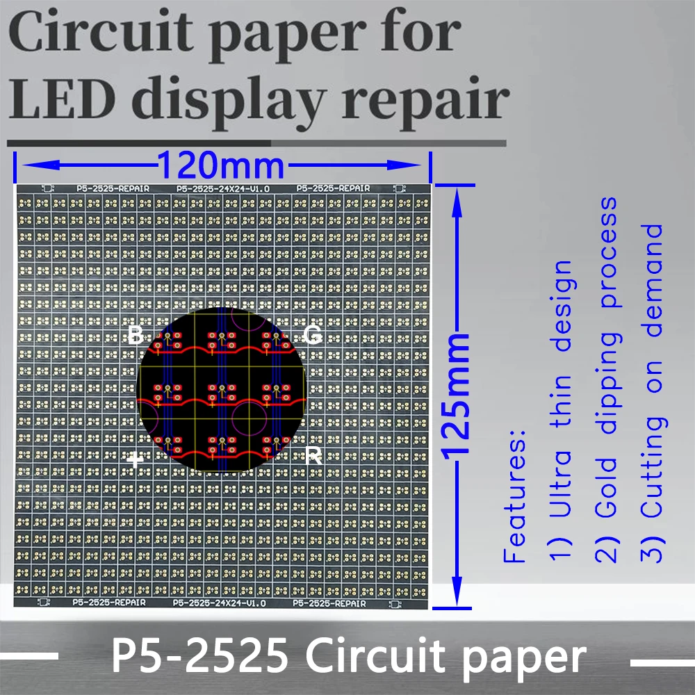 P5-2525 Circuit Paper，120X125mm ,Used for repairing damaged PCB pads