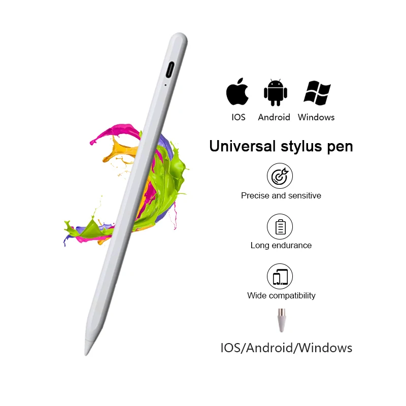 

Универсальный стилус для Apple Pencil 1 2 iPad Android/IOS/Windows Huawei Xiaomi Redmi Samsung iPhone Lenovo