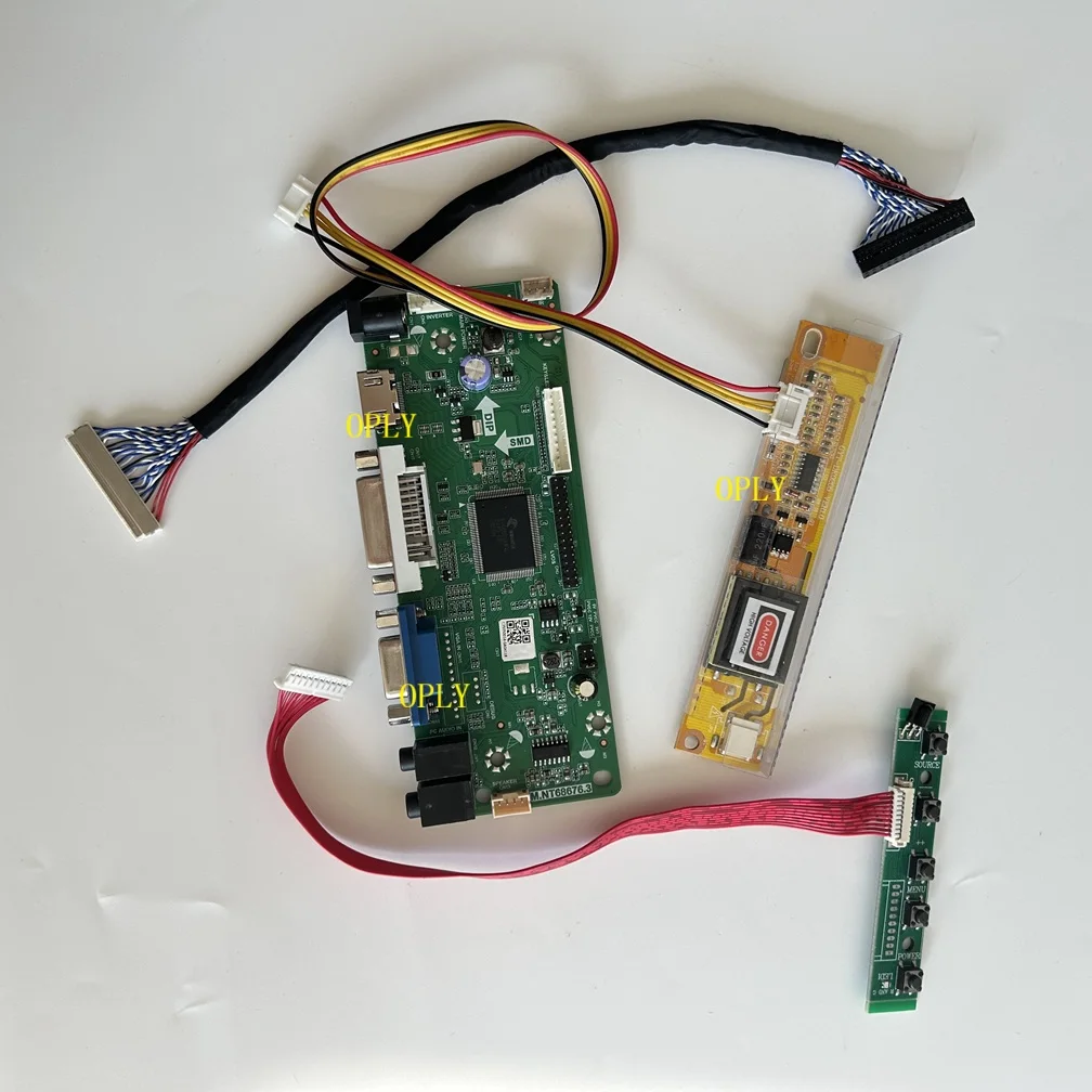 

Комплект контроллера платы драйвера для B154EW02 B154EW02 V1 B154EW02 V7 1280X800 15,4 "VGA DVI HDMI-совместимая панель DIY ЖК-дисплей