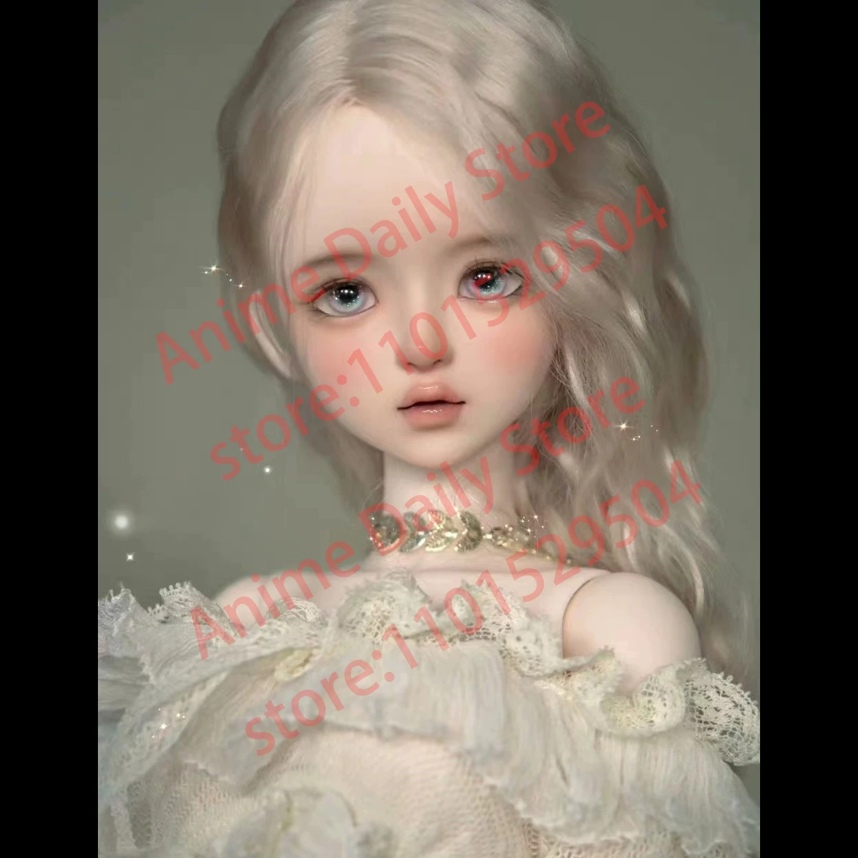 

New 1/4 BJD Doll Head With Body Resin Material DIY Girl No Makeup Doll Toy