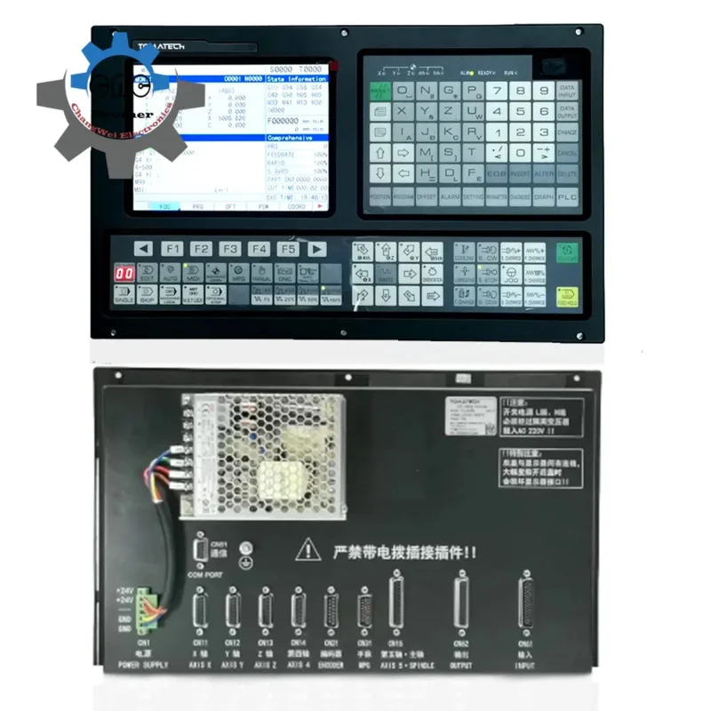 CNC Milling Controller Tac2003m/Tac2004m/Tac2005m 8 Inch Screen3/4/5 Axis Control System Operation Panel Handwheel Mpg