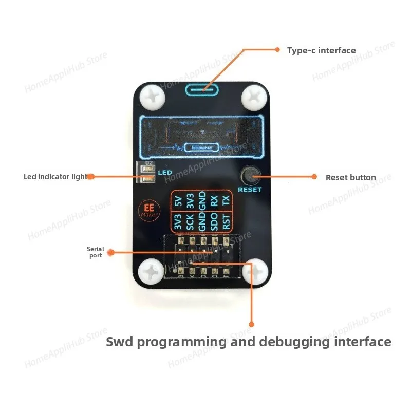 ST-LINK V2.1 Emulator Debugging Download STLINK Programming Burning Cable STM32 with Serial Port