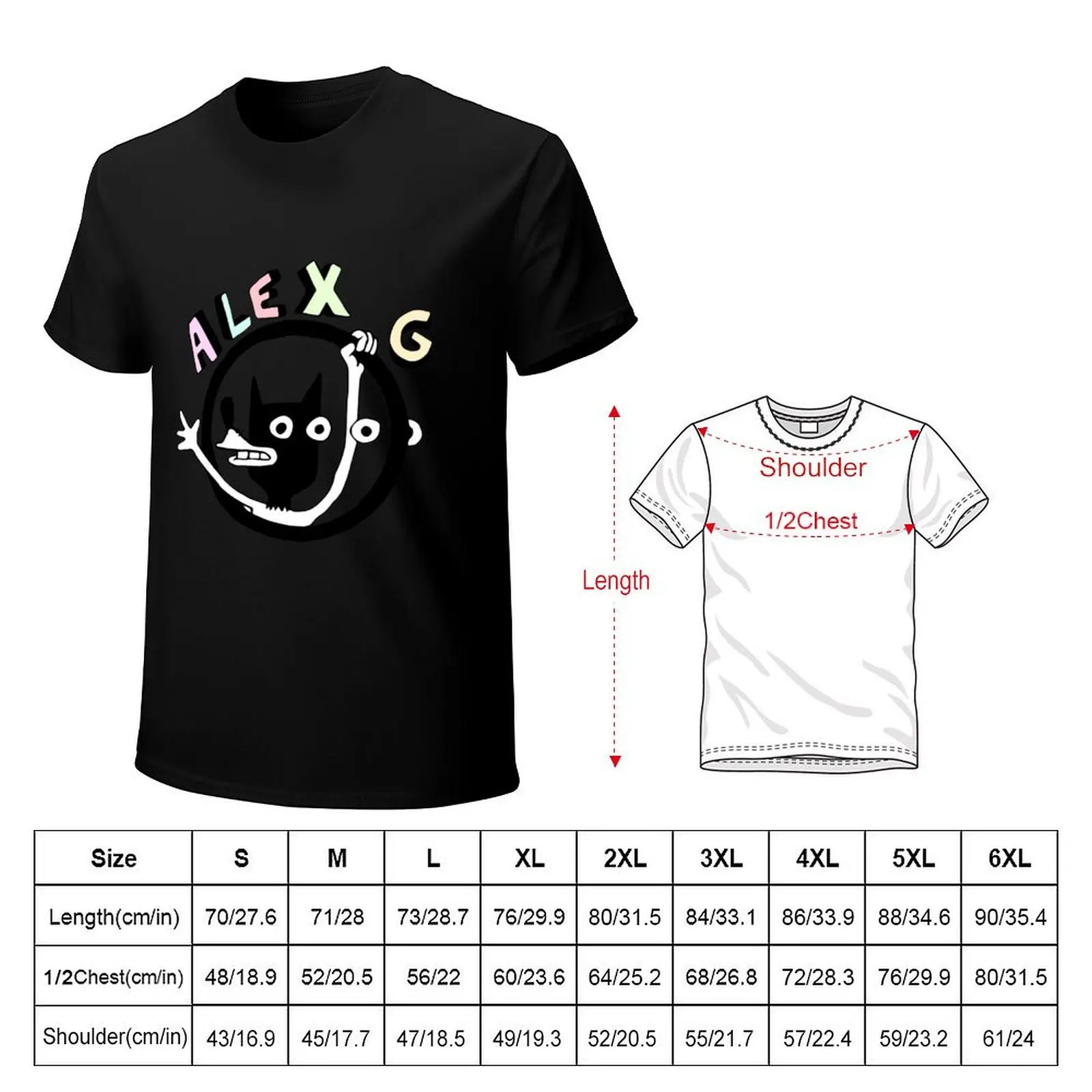 (Sandy) Alex G Logo T-Shirt Anti-Perspiration Workout Top