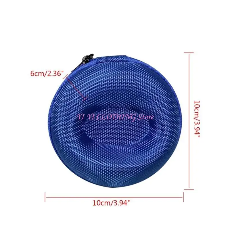 N5KF منظم تخزين ساعة EVA محمول مقاوم للصدمات ومقاوم للماء، صندوق سفر واحد مع سحاب لحمل الساعة