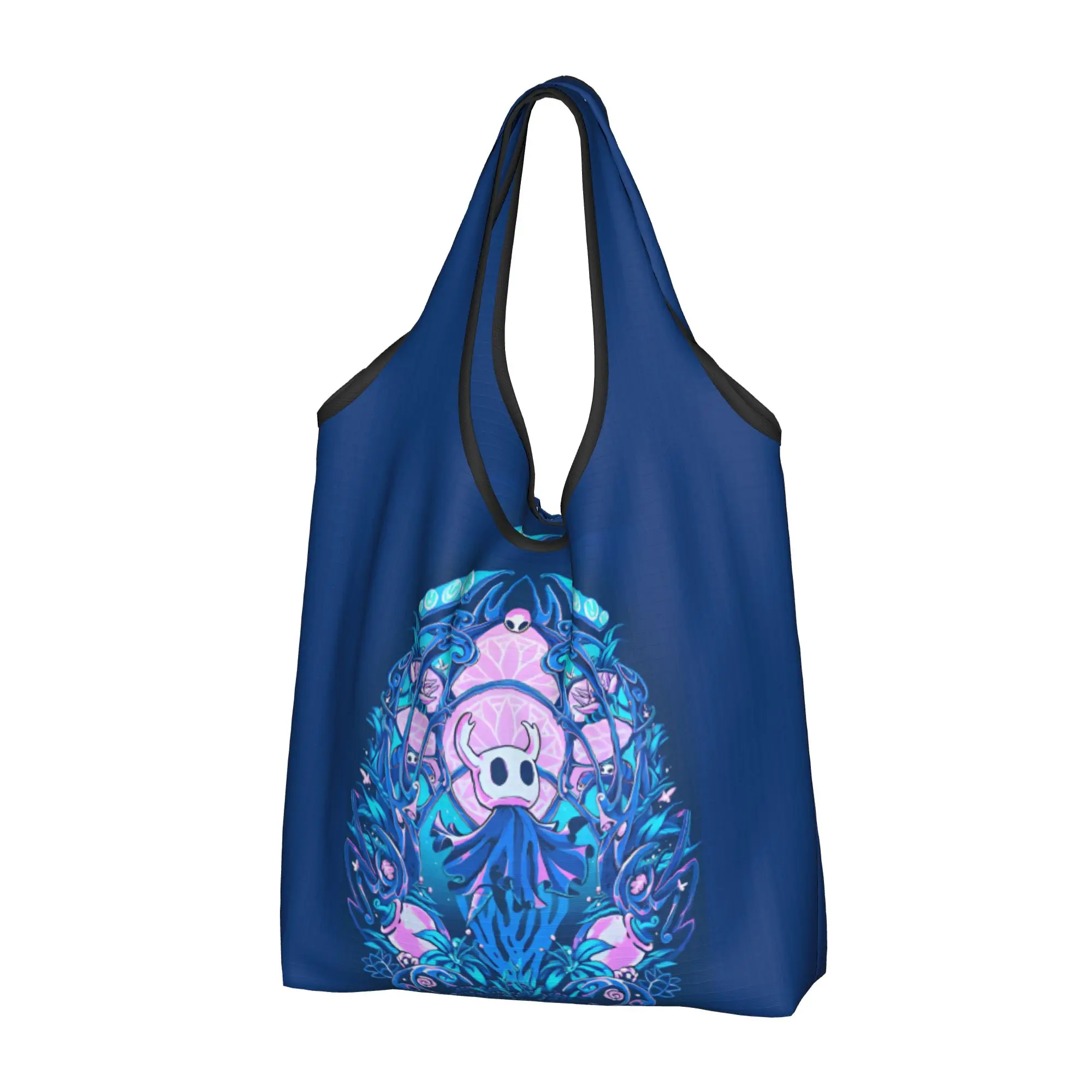 Fashion Printed S-Silksonges Cartoon Game Shopping Tote Bags Portable Shopper Shoulder Hot Comic Handbag