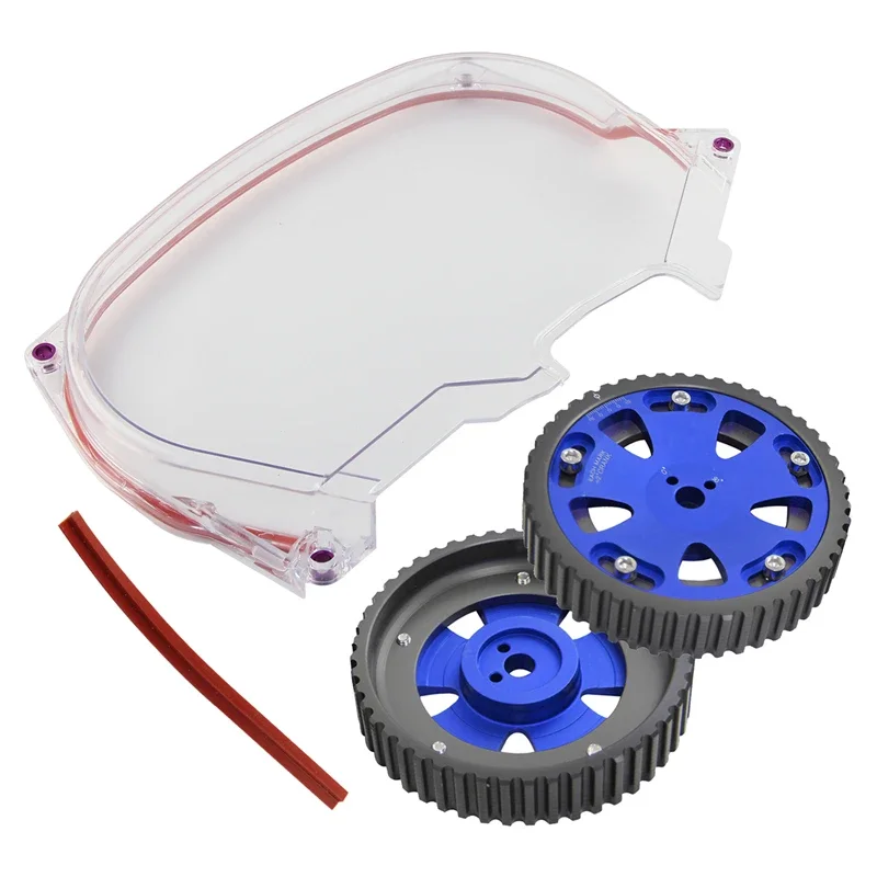 

Прозрачный чехол ремня ГРМ + кулачковая шестерня для Mitsubishi Lancer EVO 4, 5, 6, 7, 8, 4G63, красный/синий/черный