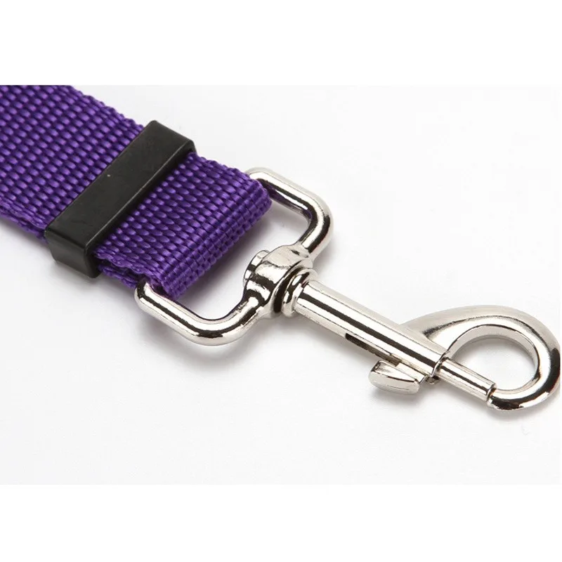 Solid Two-in-one Pet Car Seat Belt Lead Leash BackSeat Safety Belt Adjustable Harness for Kitten Dogs Collar Pet Accessories