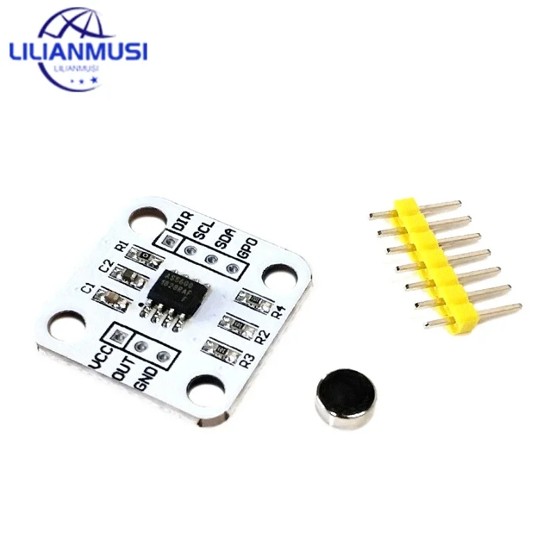 

50PCS AS5600 Magnetic Encoder Magnetic Induction Angle Measurement Sensor Module 12bit High Precision