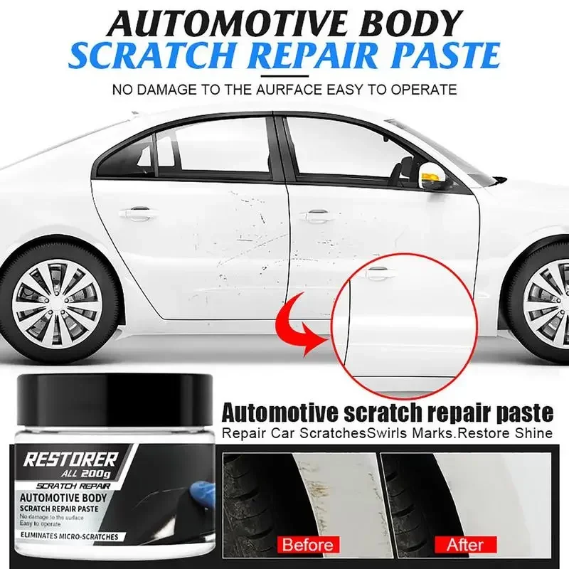 Scratch Remover Scratches Repair Paint 200g Eliminate Paint Scrapes with Car Scratch Remover and Rubbing Compound Works On