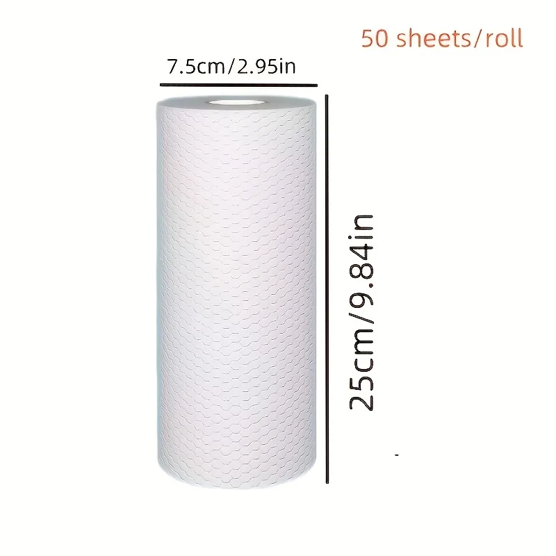 50Pcs/Roll Disposable Foot Towels Soft Non-Woven Foot Towels Absorbent Quick-Drying Designed For Home Bathrooms Foot Baths