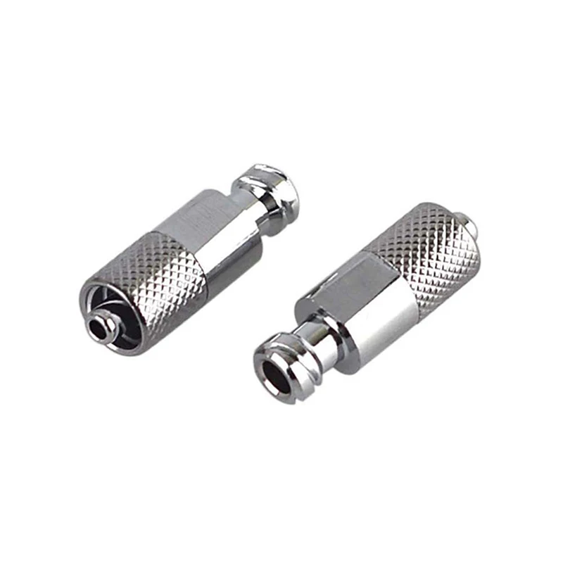 1 Buah Adaptor Ekstensi Kunci Luer Baja Tahan Karat Pneumatik Konektor Jarum Suntik Berulir Logam Fitting Kunci Luer Pria Ke Wanita