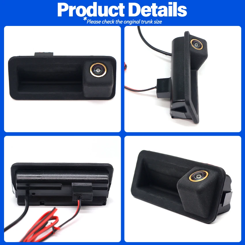 AHD 1080P Vehicle Reverse Backup Trunk Handle Camera For Ford Mondeo MK4 CHIA-X Fiesta ST Kuga MK1 S-Max C-Max Focus 2 MK2 170°