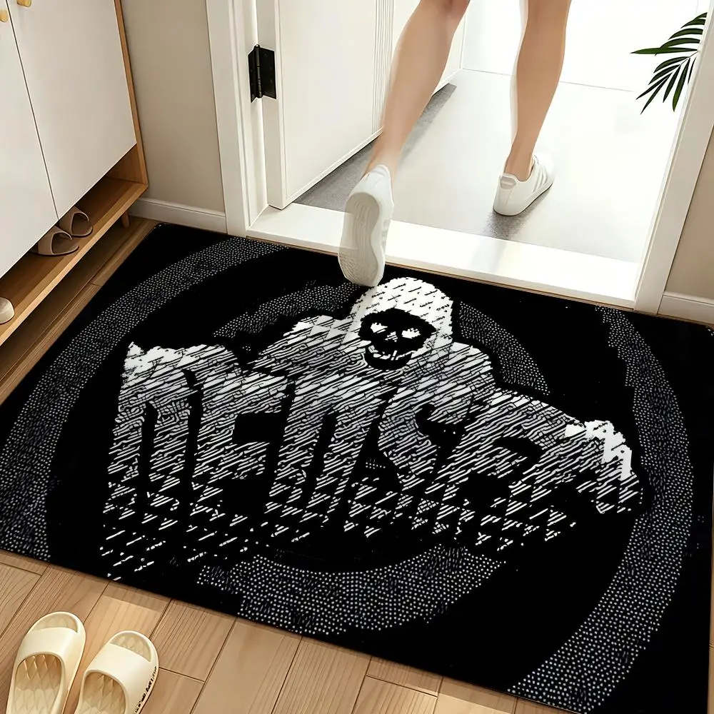 Game W-Watch D-Dogs2 Floor Mat Soft Flannel Entrance Door Mat Non Slip Absorbent Bathroom Bedroom Floor Rug