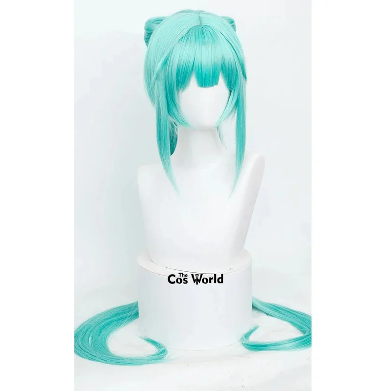 

aaa12 3VOCALOID Miku Chinoiserie Cheongsam 90cm Long Straight Halloween Anime Cosplay Wigs Synthetic Hair + Wig Cap