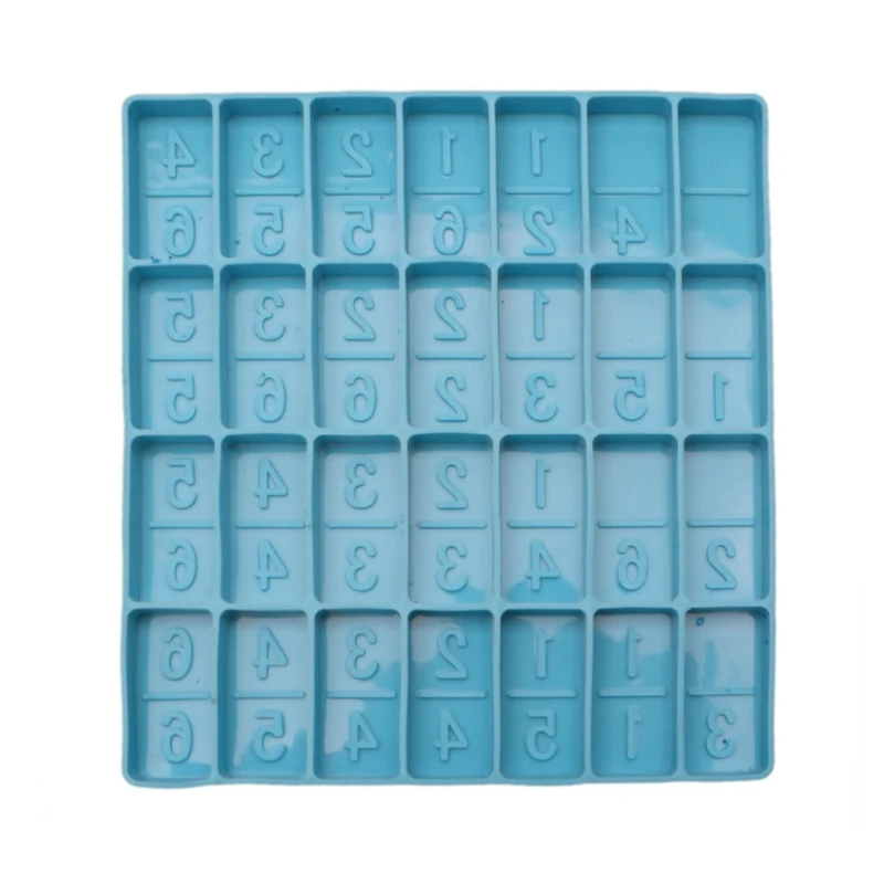 

Game Epoxy Resin Mold Number Dominoes Crafts Casting Silicone Mould