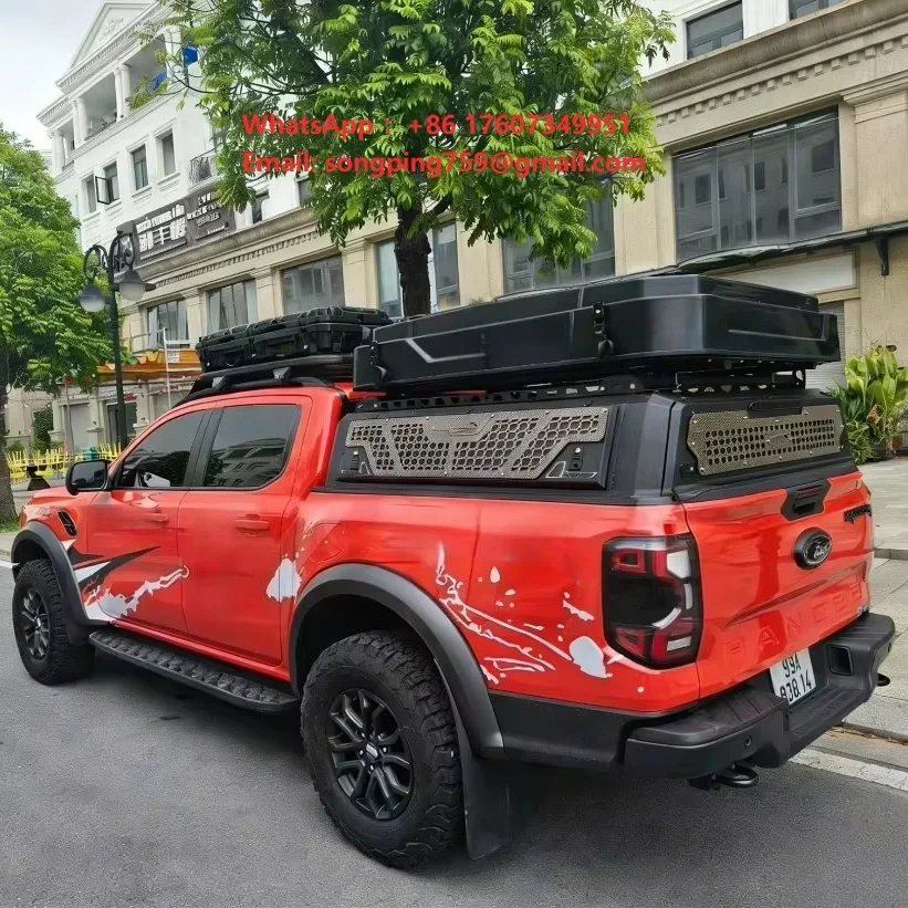 High Quality 4X4 off Road Pickup Truck Foldable Waterproof Hard Type Cargo Bed Cover  Aluminum Steel Hard Truck Car Canopy