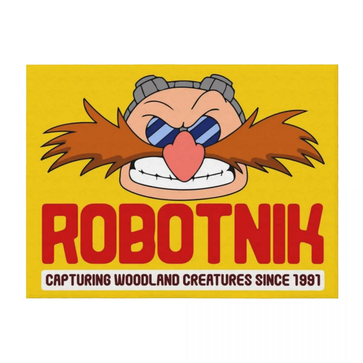 

Eggman Throw Blanket Summer Flannels funny gift Retros Blankets