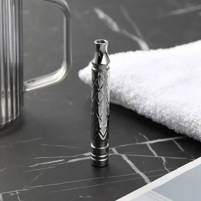 YAQI Harlequin Polished 303 Stainless Steel Men Safety Razor Handle 86MM Length And 12MM Diameter Professional Razor Handle