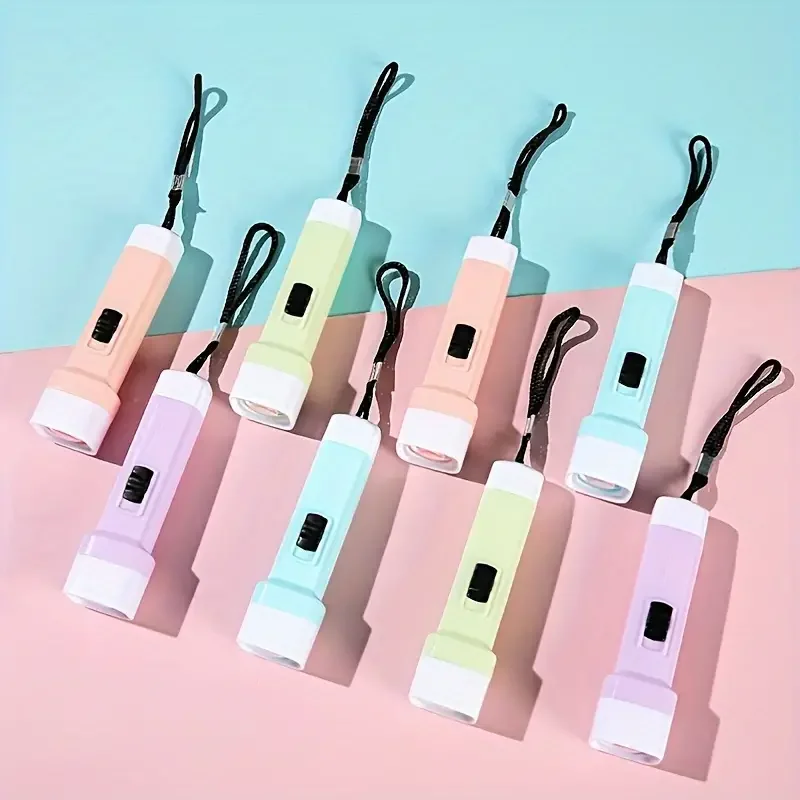 

1pc Bright Jelly-Color Square Head Small Flashlight, Compact, Perfect for Home & Outdoor Use, Camping, Party Small Gift
