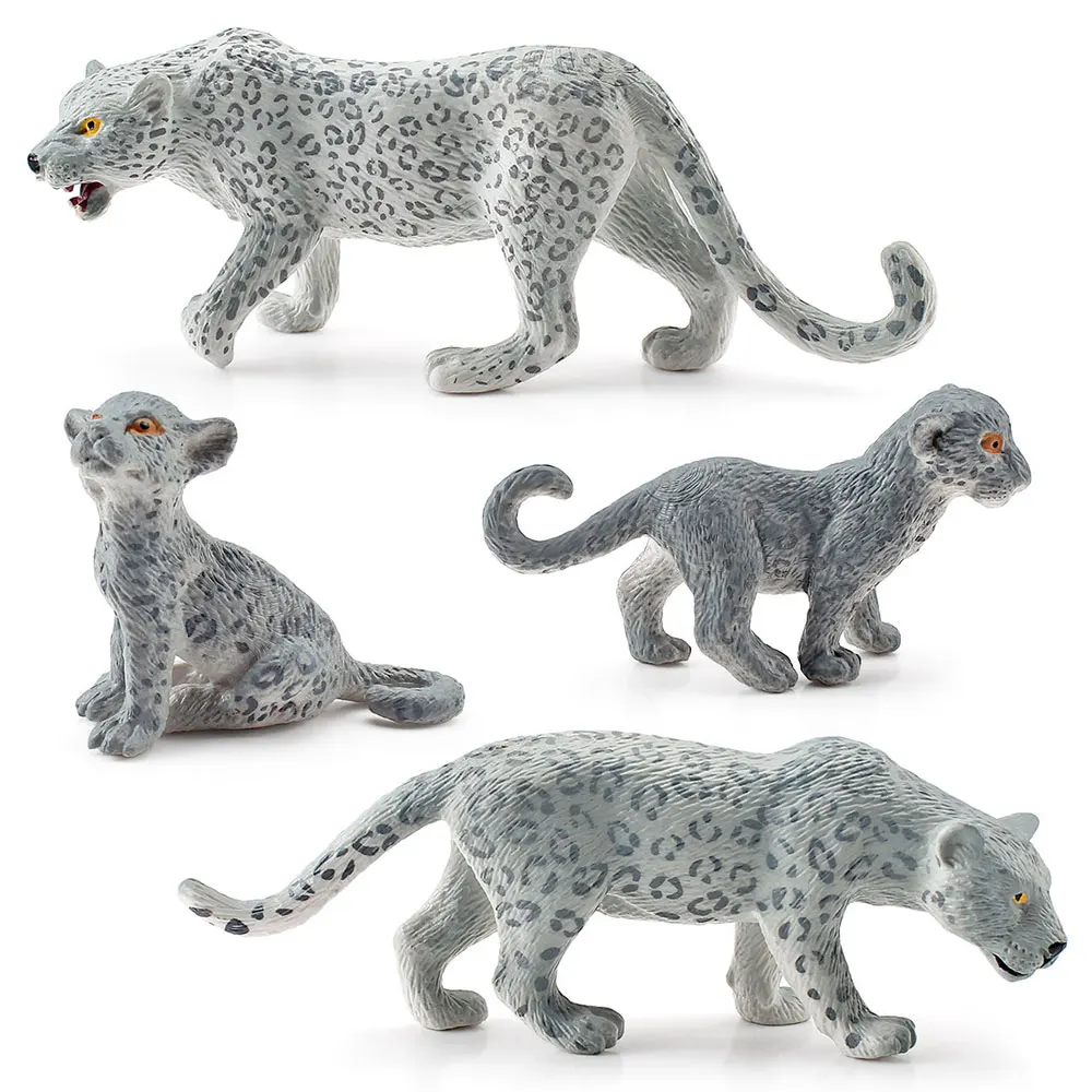 

Forest Wild Animal Snow Leopard Model Animals Figures Collection Toys Static Simulation Desktop Decorative Kids Gifts HG382