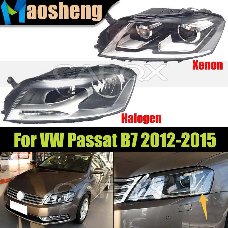 

Ксеноновая или галогенная передняя фара для VW Passat B7 2012 2013 2014 2015, фара дальнего света