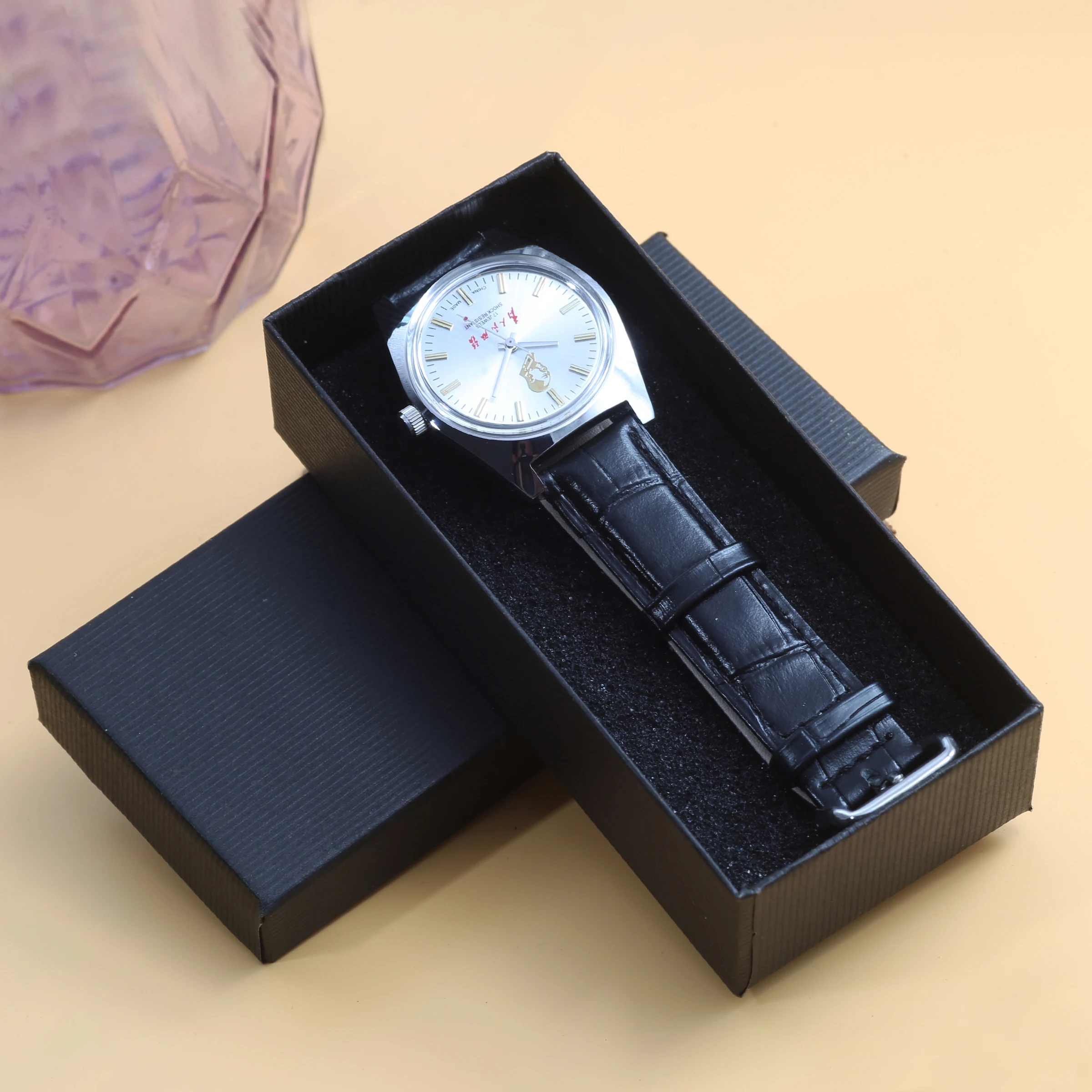 Shanghai 7120 Hand-Wind Mechanical Watch Men 36mm Retro Business