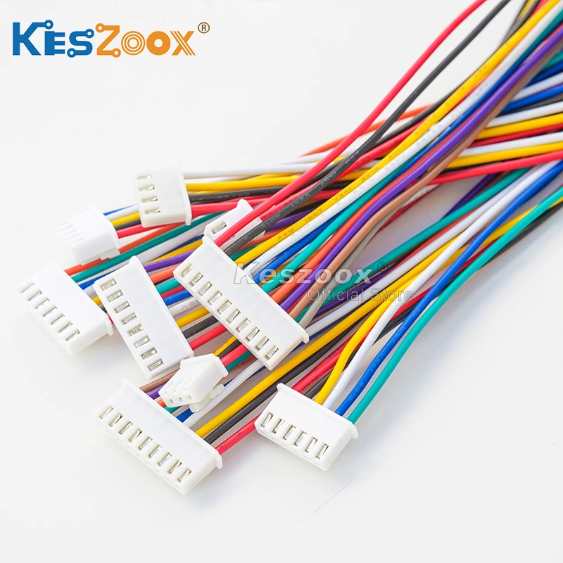 

Keszoox JST XHB 2.5mm Cable Connector 2/3/4/5/6/7/8/9/10P 10-100cm Length Female Housing Terminal SXH-001T【Support Customized】