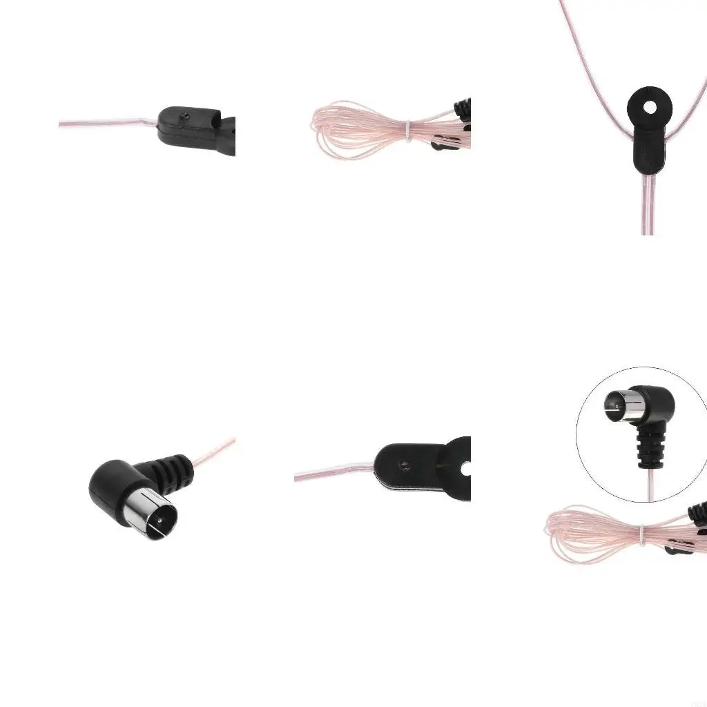 193A FM Antenna Stereo Receiver Indoor FM Radio Antenna 75 Ohm Male Type for Onkyo