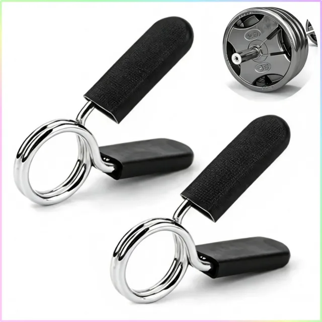 Conjunto de 2 Colares de Fixação para Barra, Travas Padrão de 25/28/30 mm para Halteres, Adequado para Equipamentos de Levantamento de Peso em Academia