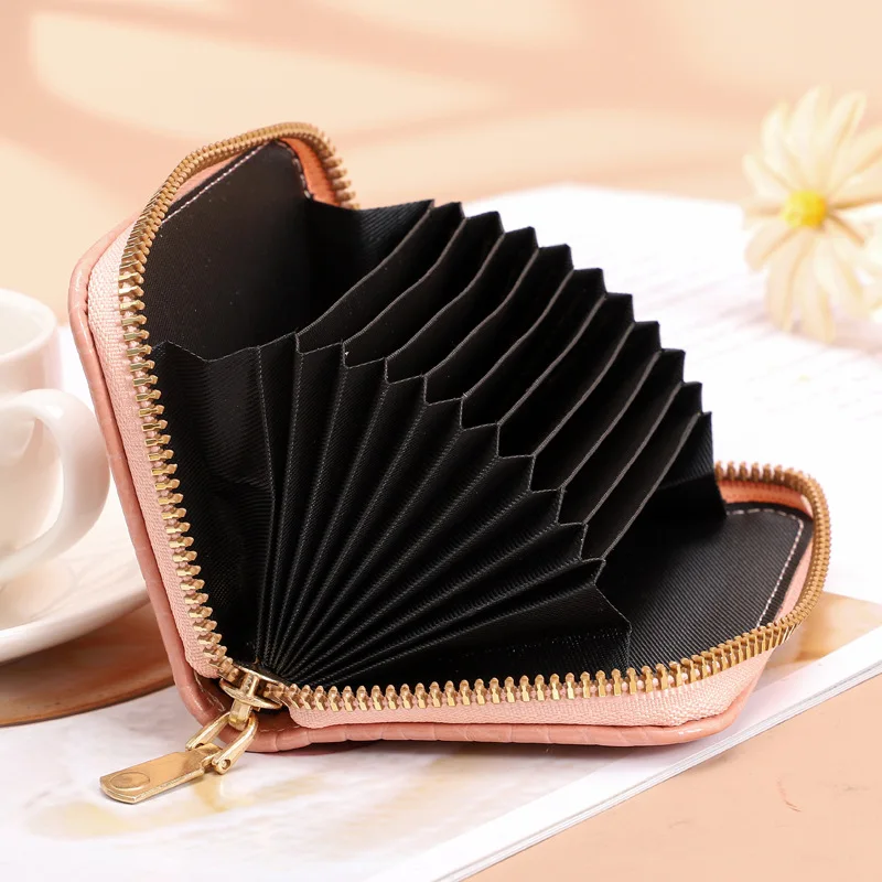 Women Short Wallets PU Leather Female Plaid Purses Nubuck Card Holder Wallet Fashion Woman Small Zipper Wallet with Coin Purse