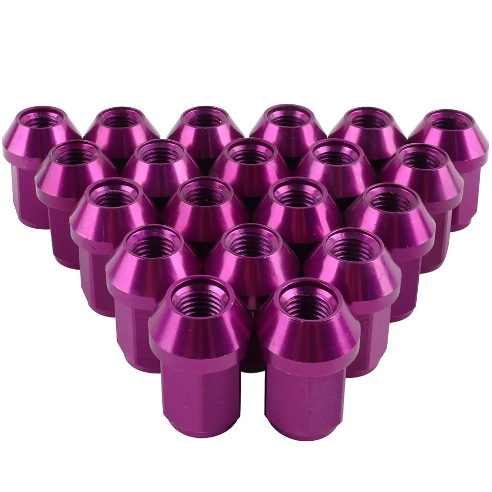 Random Color Wheel Nuts M12*1.5 Six-Sided Center Hub Screw 7075-T6 Aluminum For Honda Toyota Mitsubishi Car Accessories