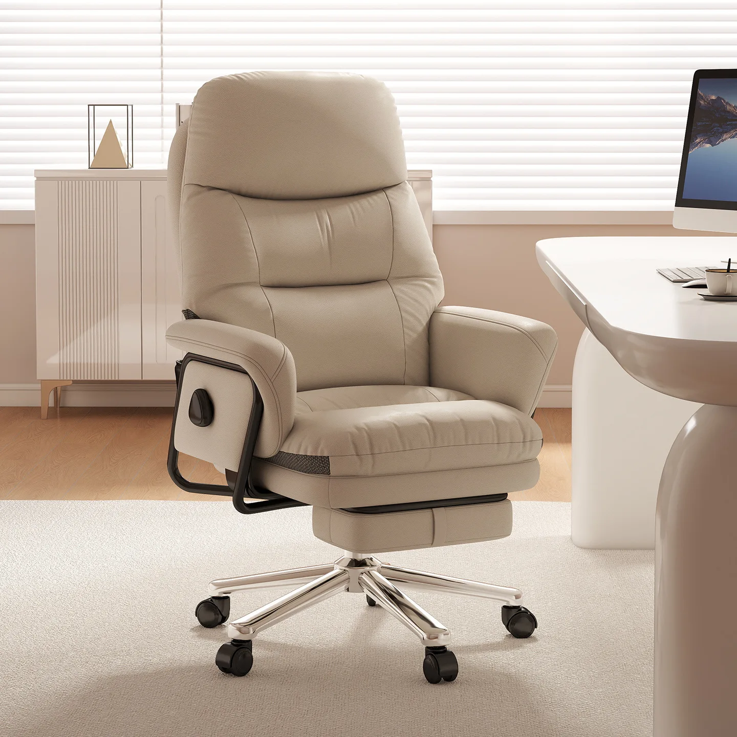 Office computer chair lunch break can lie flat 180 degrees nap ergonomically comfortable sedentary boss seat home