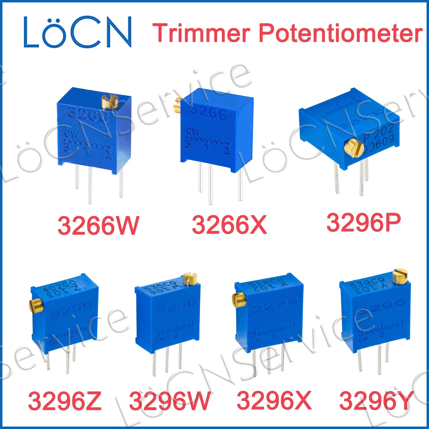 50 шт. 3224 Вт 4*4 10 К 20 К 50 К 100 К 200 К 500 К SMD триммер-потенциометр Trim Pot переменный резистор 3224W-1-103E 3224W-1-203E BOURNS