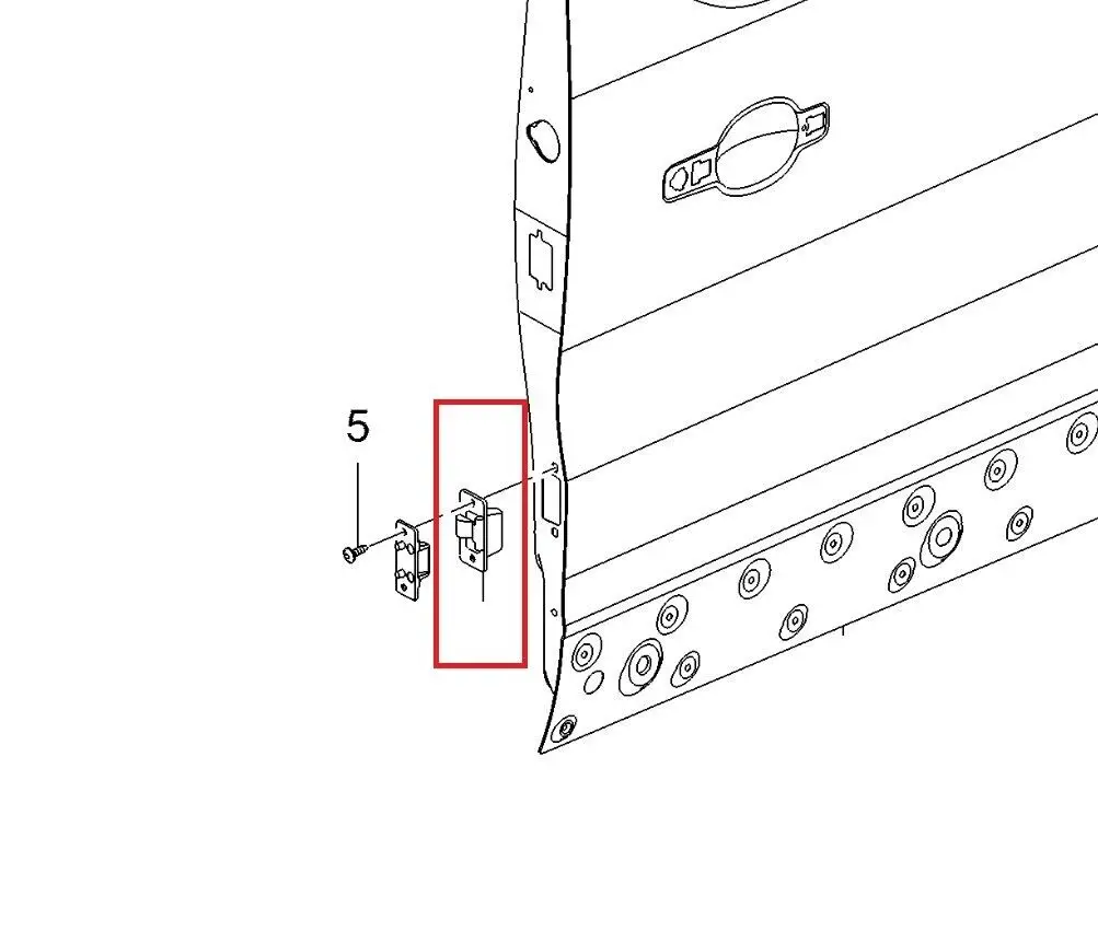 Camper Van Sliding Door Locator Female 91167277 for Renault Trafic Mk2 Mk3 Nissan Primastar  Fiat Talento RV Door  Accessories