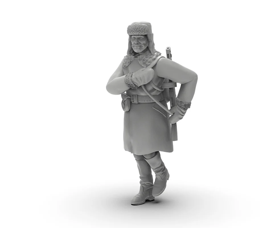 Micro figurine Miniature en résine de soldat russe de la seconde guerre mondiale, modèle blanc imprimé en 3D, jouet non assemblé, Kit non peint, cadeaux pour garçons, 1/72 1/64 1/35