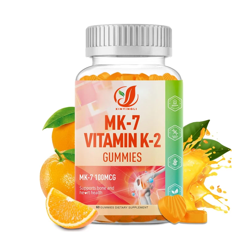 

Vitamin K2 MK-7 Soft Candy 100mcg, Extra Strength K2 Vitamin Supplement for Bone Support, Non GMO