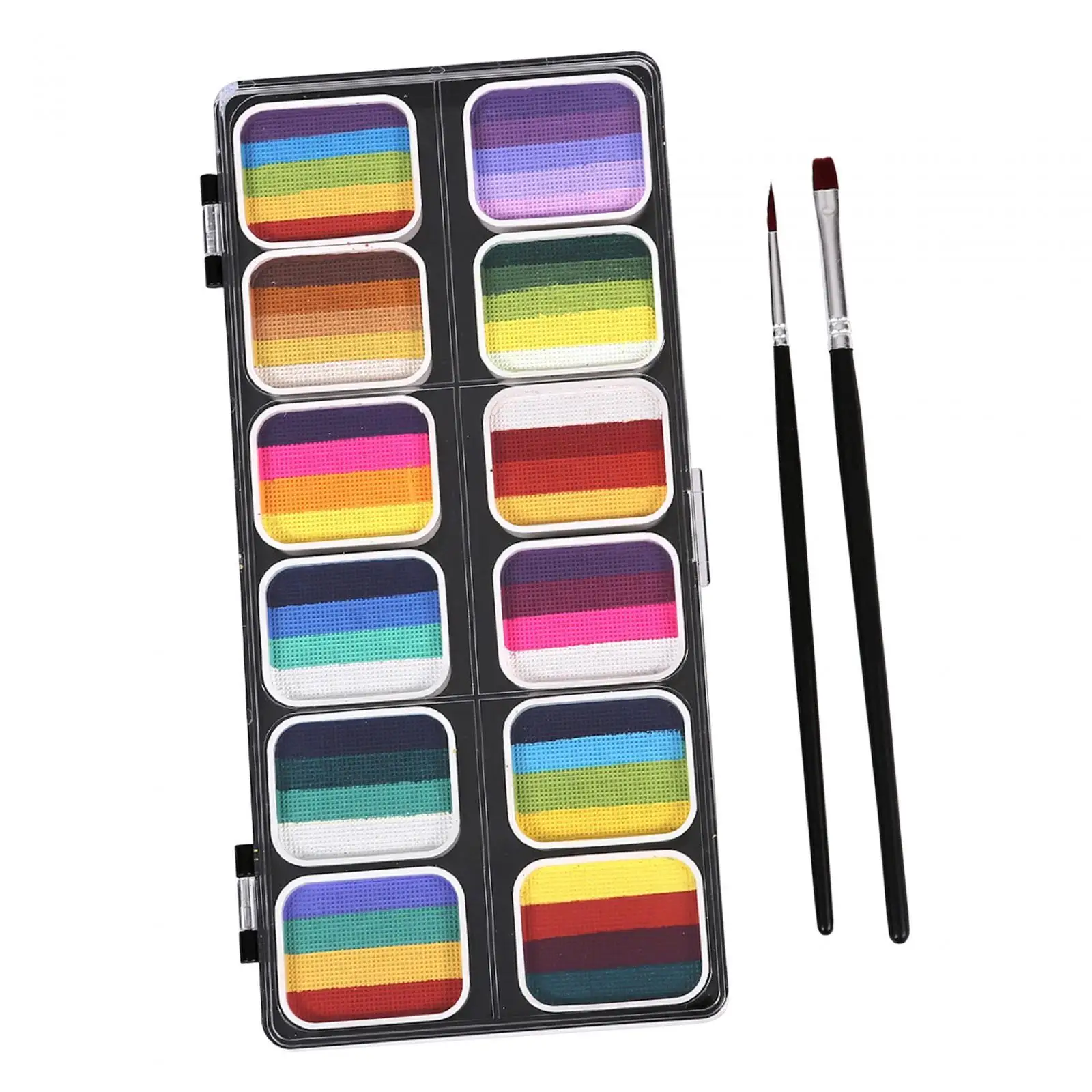 Kit trucco tavolozza pittura viso professionale con 12 colori a base d'acqua Set pittura viso lavabile