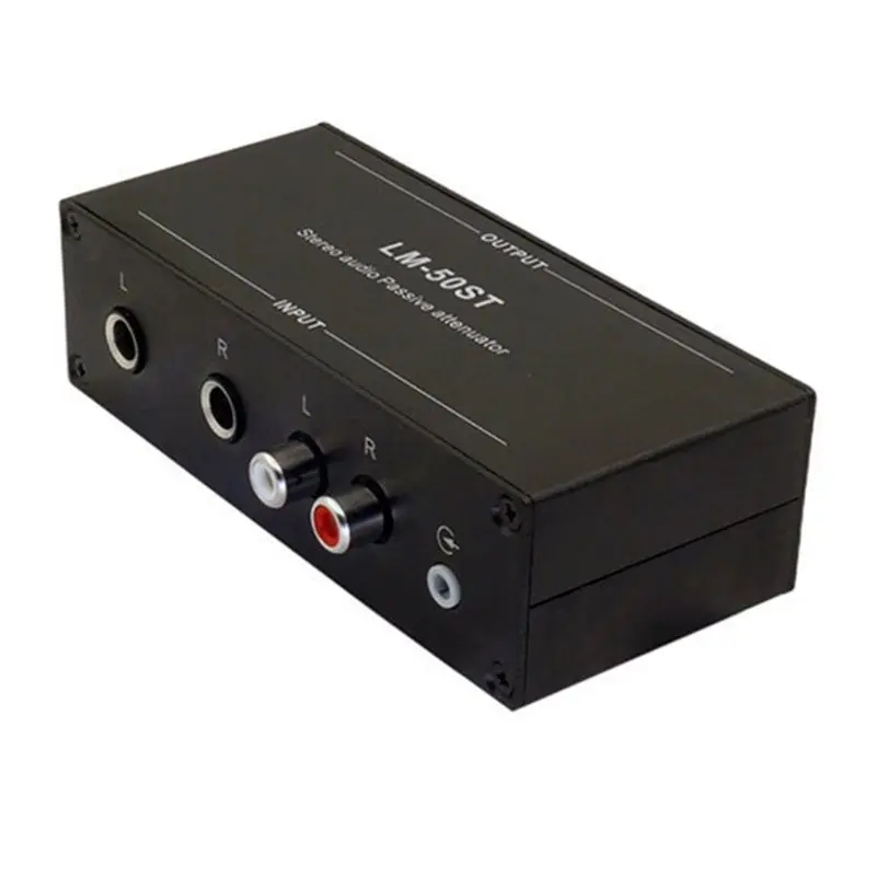 CYCLI-Stereo Audio Signal Attenuator Adjustable Attenuation Level For Cameras, Camcorders, Recording, And Live Streaming