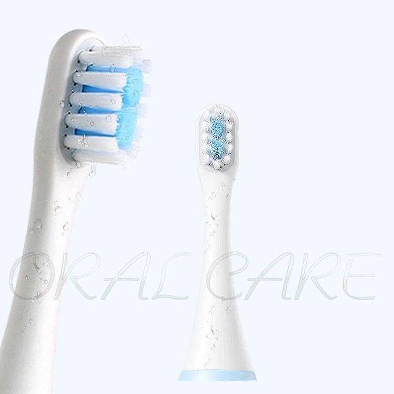 หัวแปรงสีฟันสำหรับเปลี่ยน Xiaomi Mitu 3ชิ้น MES801 C1โซคาส์หัวแปรงสีฟันสำหรับเด็กสูญญากาศพร้อมฝาครอบหัวแปรงอ่อนนุ่ม