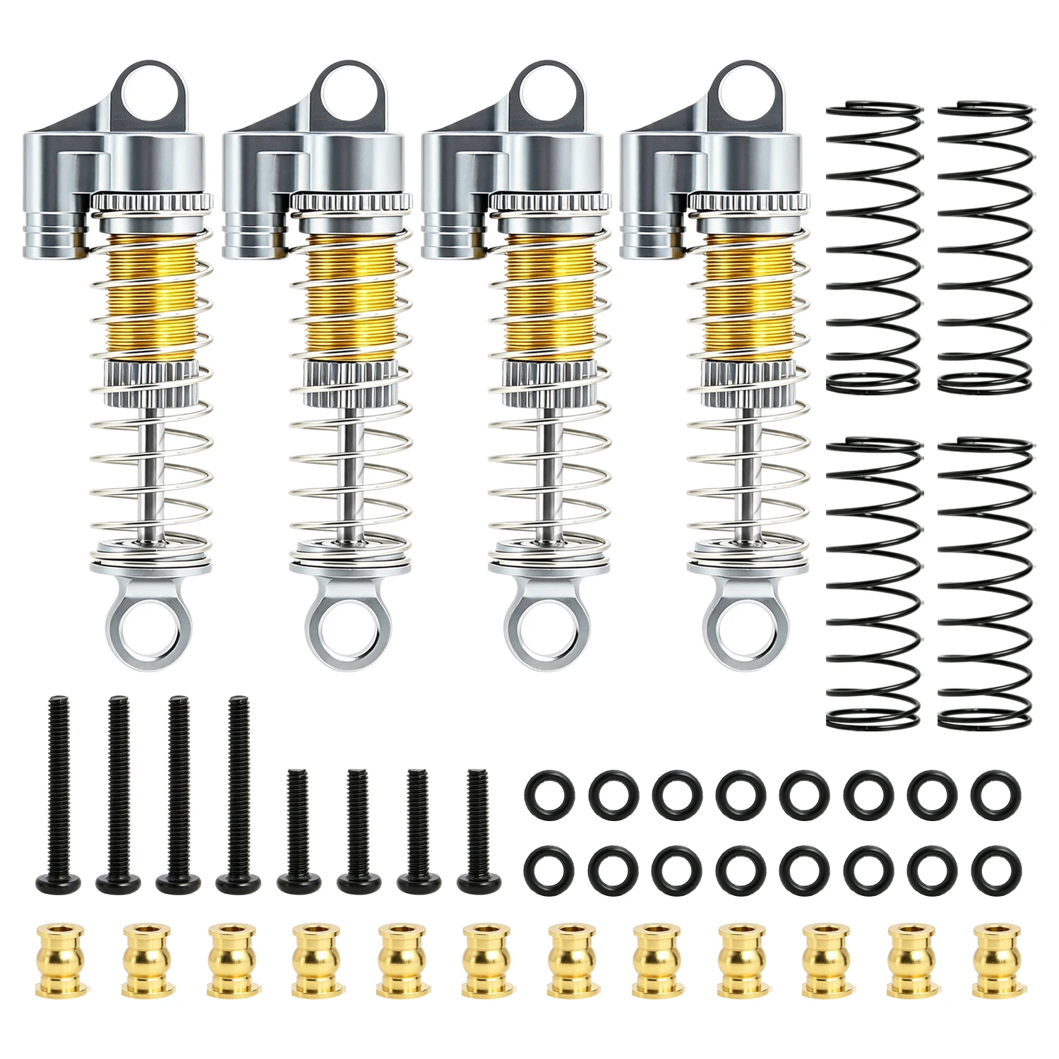 40mm Aluminum Threaded Shock Absorber Oil Damper for RC Crawler for 1/24 RC Crawler FMS FCX24 Power Wagon FCX18 DIY Upgrade Part