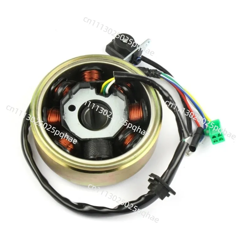 GY6 125/150 Coil 8-pole DC Engine Magneto Stator, Power Generation Coil GY6 Engine Coil