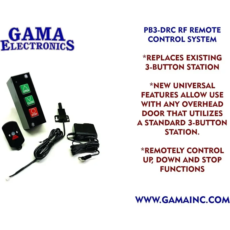 RF Remote Control System for Commercial Overhead Doors PB3-DRC