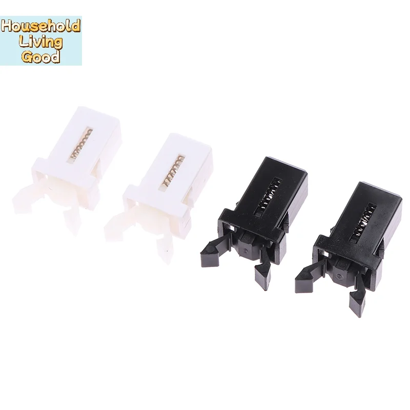 【10pcs Trash Can Plastic Lock Self-Locking Switch Replacement Catch Compatible Touch Lid Bin Latch Black White Repair Clip】