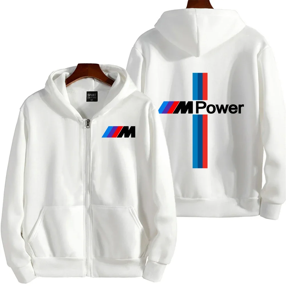 BMW Racing Team Logo Men's and Women's Zip Up Hoodies, Couple's Sweatshirts, Sports Jacket Sets, Spring, Autumn, Fashion, New, 2