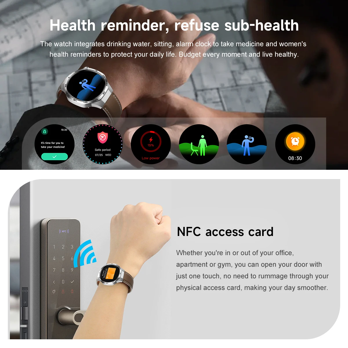 New Smart Watch5 Max Bluetooth call Always on display HD AMOLED