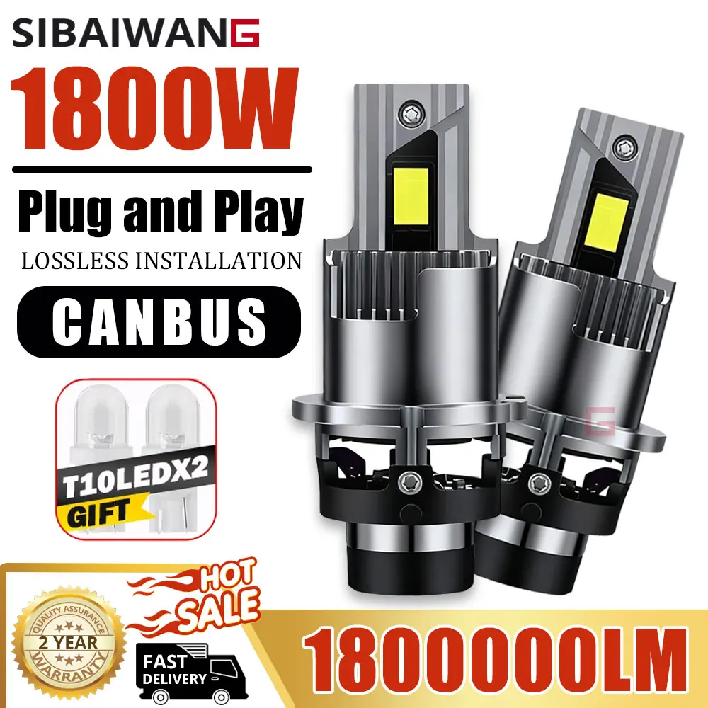 

D2S D4S LED Headlight Bulb Canbus For Car HID D3S D1S D5S D8S Xenon Bulb 1:1 Plug & Play Light Turbo 30PCS D2R D4R Auto Light12V