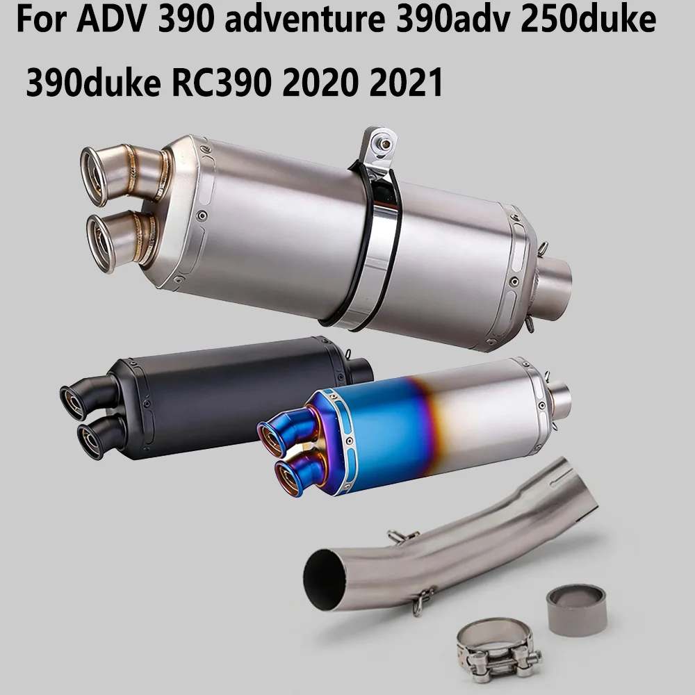 High - Efficiency Motorcycle Exhaust Muffler Middle Link Pipe For ADV 390 adventure 390adv 250duke 390duke RC390 2020 2021