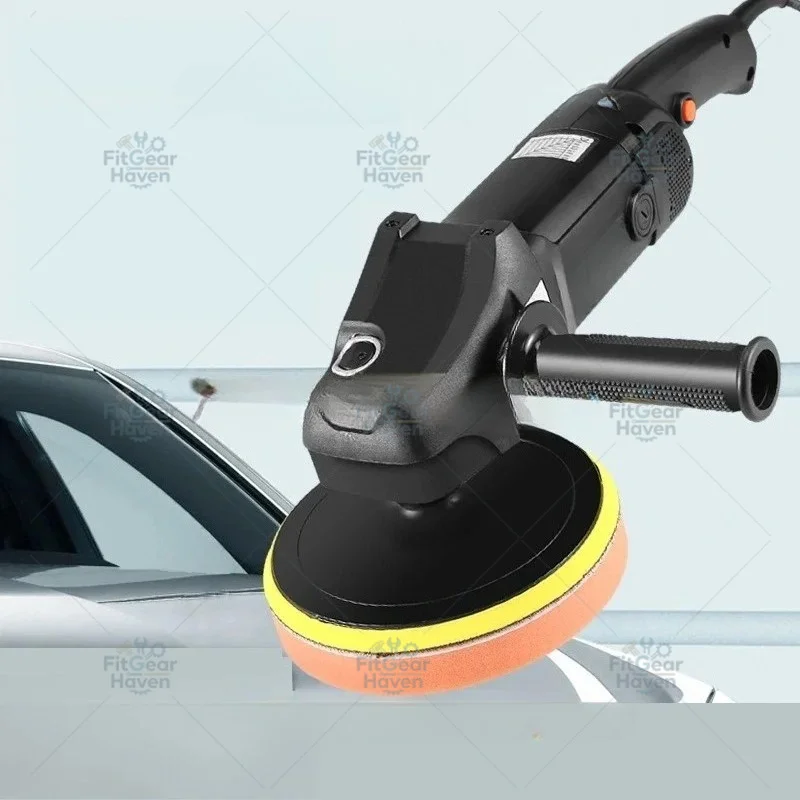 High Power 1400W Car Polisher 220V 6-Speed 600-3600RPM Car Waxing & Polishing Machine Set